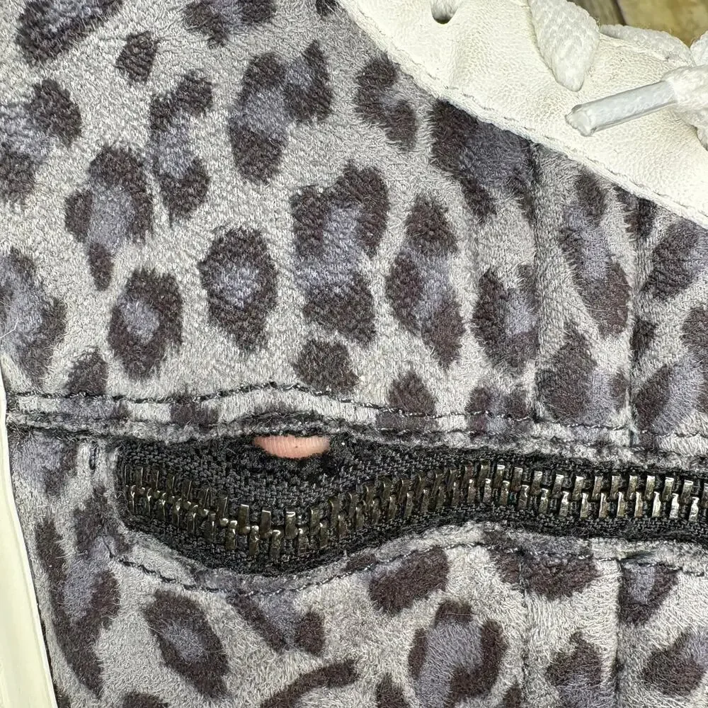 Vintage Havana Daniella Grey Cheetah High Tops Womens Sz‎ 10